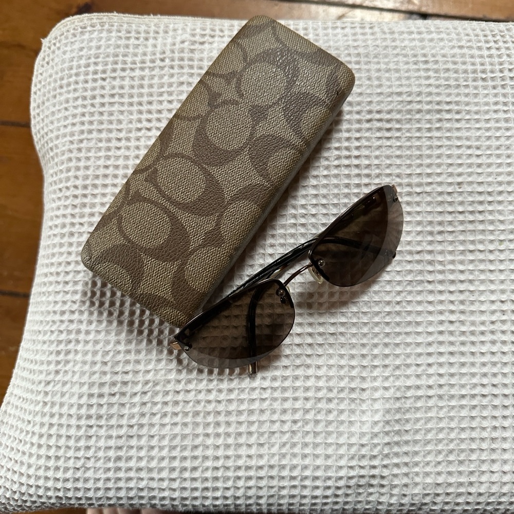 Coach Brown Sunglasses with Case